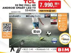 TCL S5400A 32 İNÇ FULL HD ANDROİD SMART LED TV/AKILLI TELEVİZYON